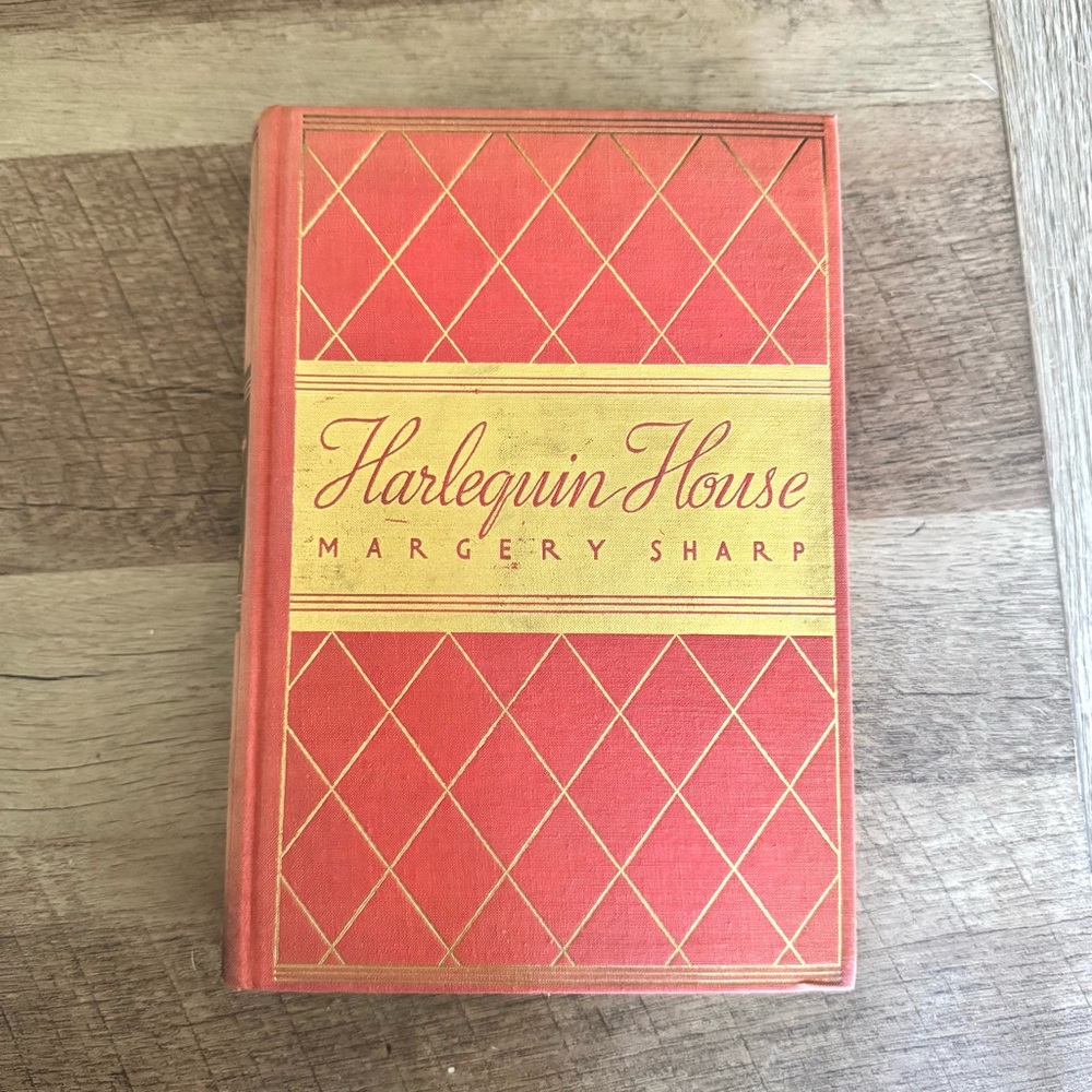 Vintage 30s Harlequin House by Margery Sharp Hardcover Book